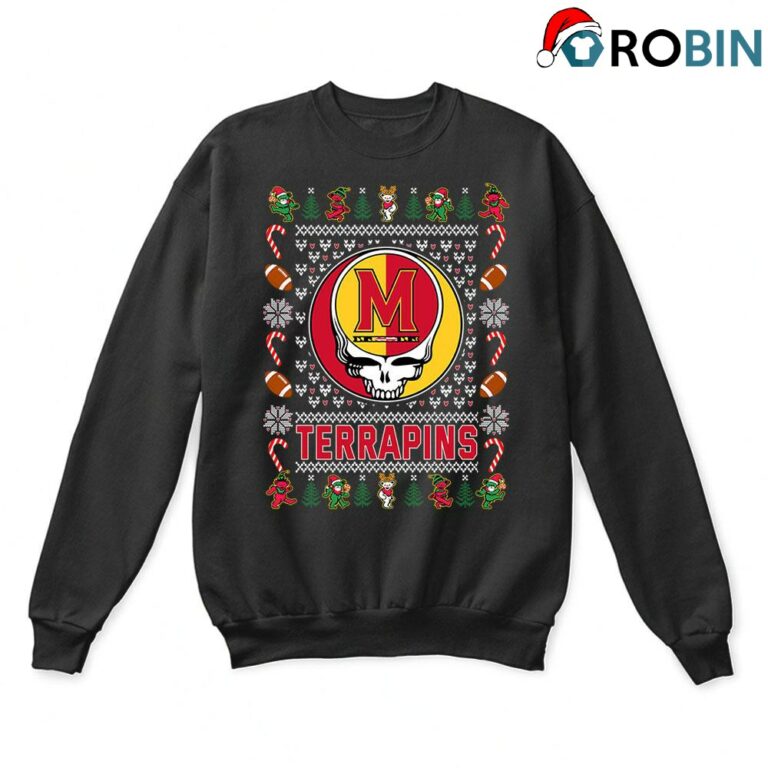 Maryland Terrapins X Grateful Dead Ugly Christmas Sweatshirt