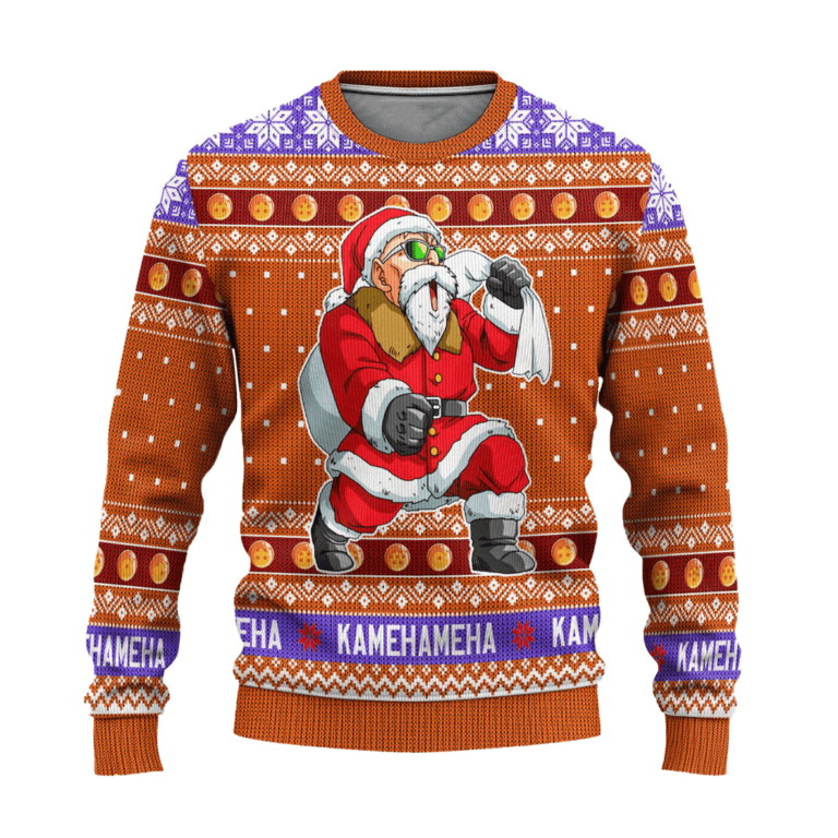 Master Roshi Dragon Ball Anime Ugly Christmas Sweatshirt Xmas Gift