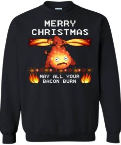 may all your bacon burn ugly christmas sweaters merry christmas sweatshirt 4 zuMev