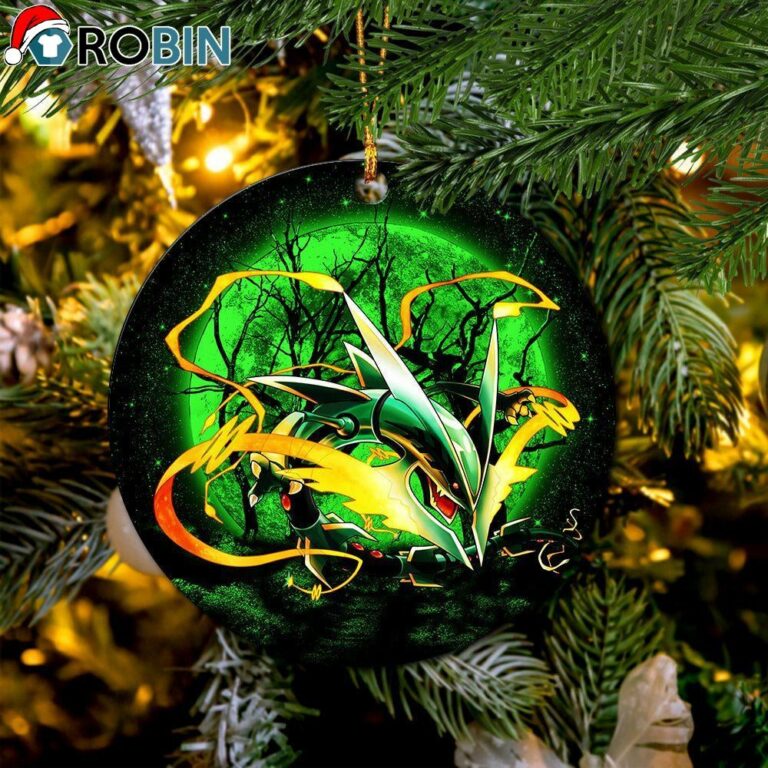 Mega X Rayquaza Moonlight Christmas Ornament