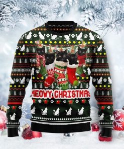 Meowy Christmas Black Cat Christmas Ugly Sweatshirt, Sweater Meowy Christmas Black Cat Christmas Ugly Sweatshirt, Sweater