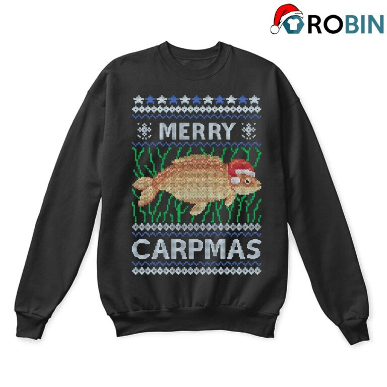 Merry Carpmas Carp Fish Christmas Ugly Sweatshirt