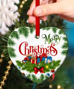 Merry Christmas Beautiful Heart Ornament Merry Christmas Beautiful Heart Ornament