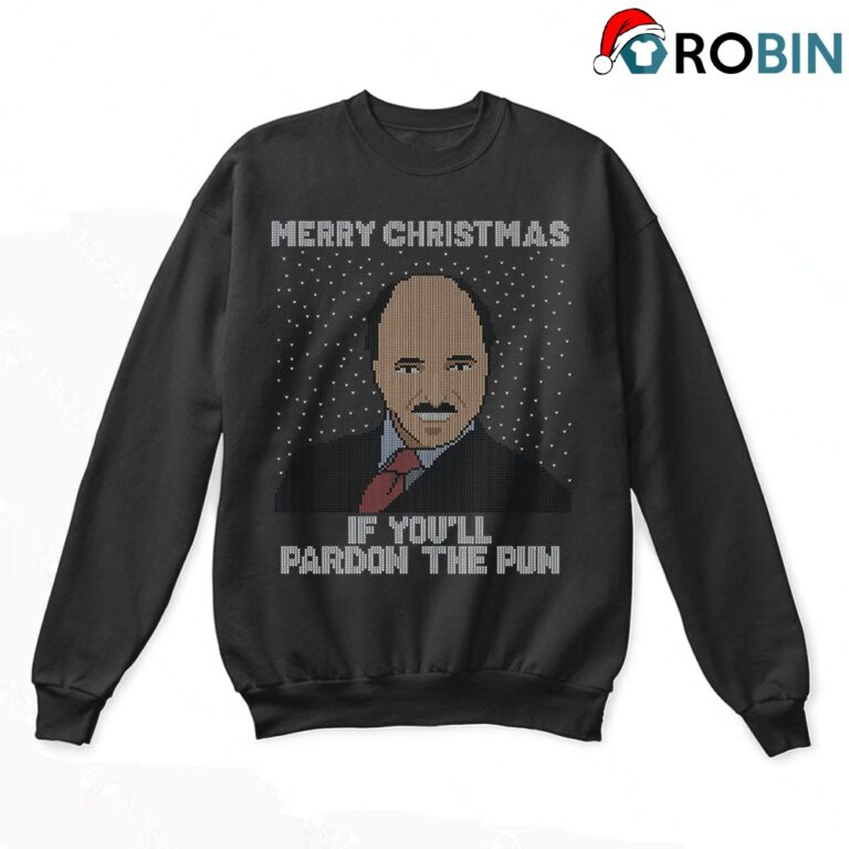 Merry Christmas If Youll Pardon The Pun Moses Beacon Ugly Sweatshirts