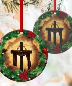 Merry Christmas Jesus Circle Ornament Merry Christmas Jesus Circle Ornament