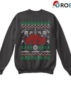 Merry Christmas Ya Idjits Supernatural Ugly Sweatshirt