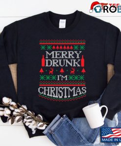 Merry Drunk Im Christmas Ugly Christmas Sweatshirt