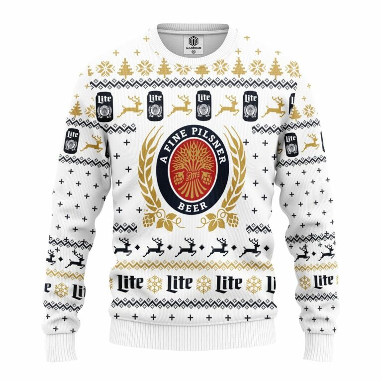 Miller Lite V5 Ugly Christmas Sweatshirt