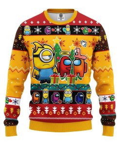 minion among us funny ugly christmas sweatshirt 1 vMEpB