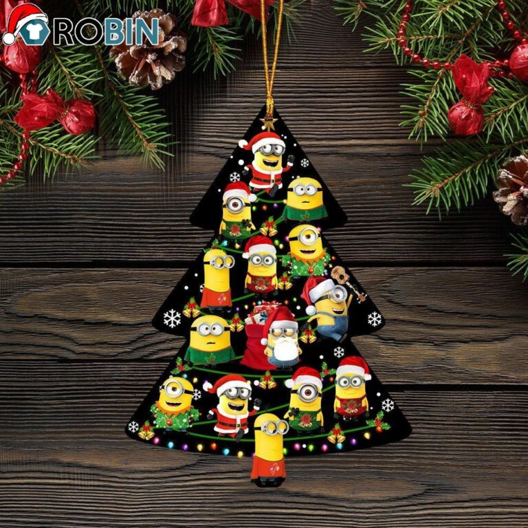 Minions Cute Christmas Tree Christmas Ornament