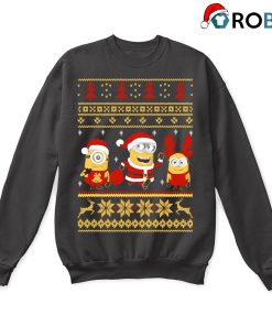 Minions Wish You A Merry Christmas Song Jingle Bells Ugly Sweatshirt