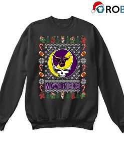 Minnesota State Mavericks X Grateful Dead Ugly Christmas Sweatshirt