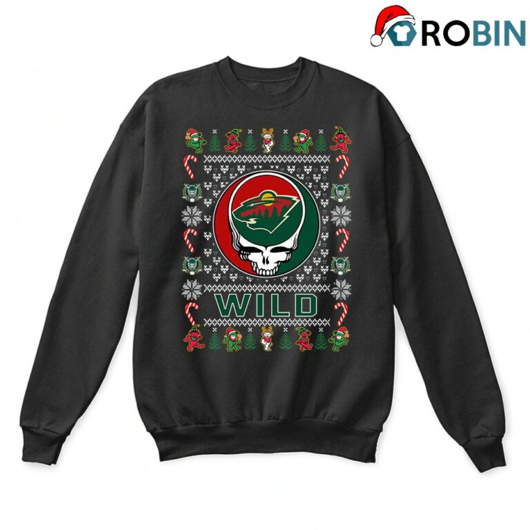 Minnesota Wild X Grateful Dead Ugly Christmas Sweatshirt