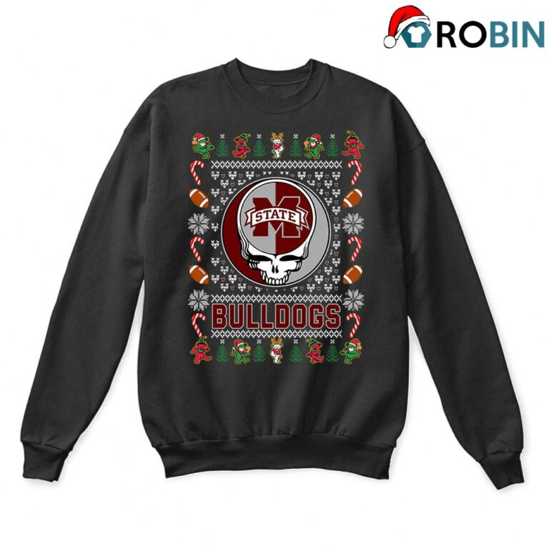 Mississippi State Bulldogs X Grateful Dead Christmas Ugly Sweatshirt