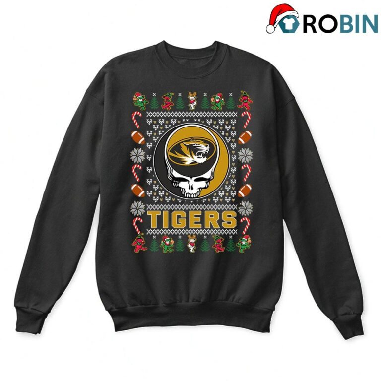 Mizzou Tigers X Grateful Dead Christmas Ugly Sweatshirt