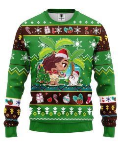 moana ugly christmas sweatshirt green 1 PE8cW