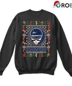 Monmouth Hawks X Grateful Dead Christmas Ugly Sweatshirt