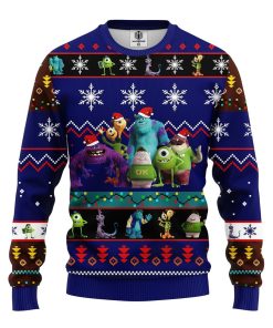 monsters university ugly christmas sweatshirt blue 1 ClJS8