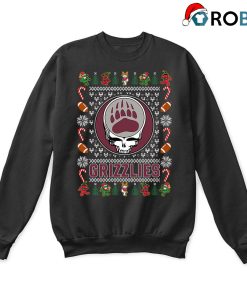 Montana Grizzlies X Grateful Dead Christmas Ugly Sweatshirt