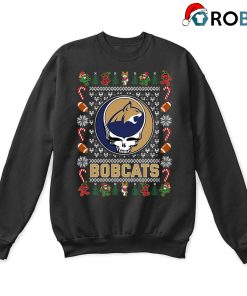 Montana State Bobcats X Grateful Dead Christmas Ugly Sweatshirt