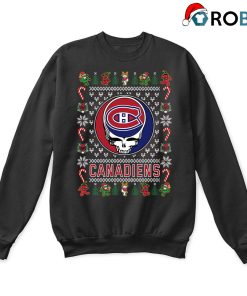 Montreal Canadiens X Grateful Dead Ugly Christmas Sweatshirt