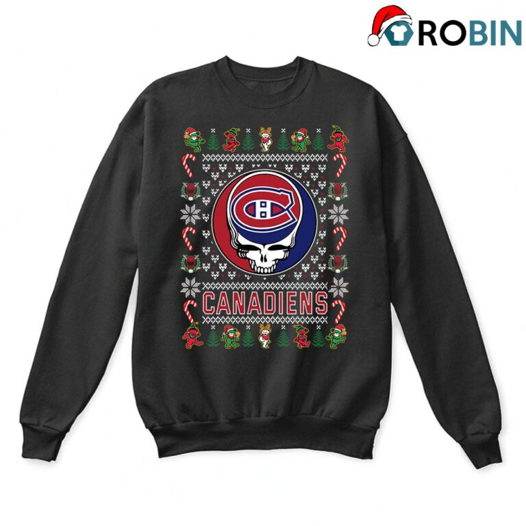 Montreal Canadiens X Grateful Dead Ugly Christmas Sweatshirt