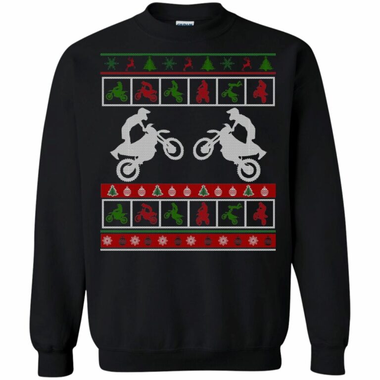 Motor Biker Ugly Christmas Sweater Sweatshirt