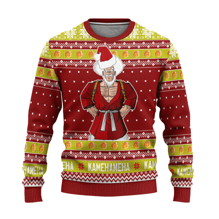 Mr Satan Dragon Ball Anime Ugly Christmas Sweater Xmas Gift