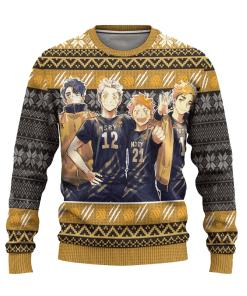 msby black jackal ugly christmas sweatshirt haikyuu anime xmas gift 1 vOHmJ