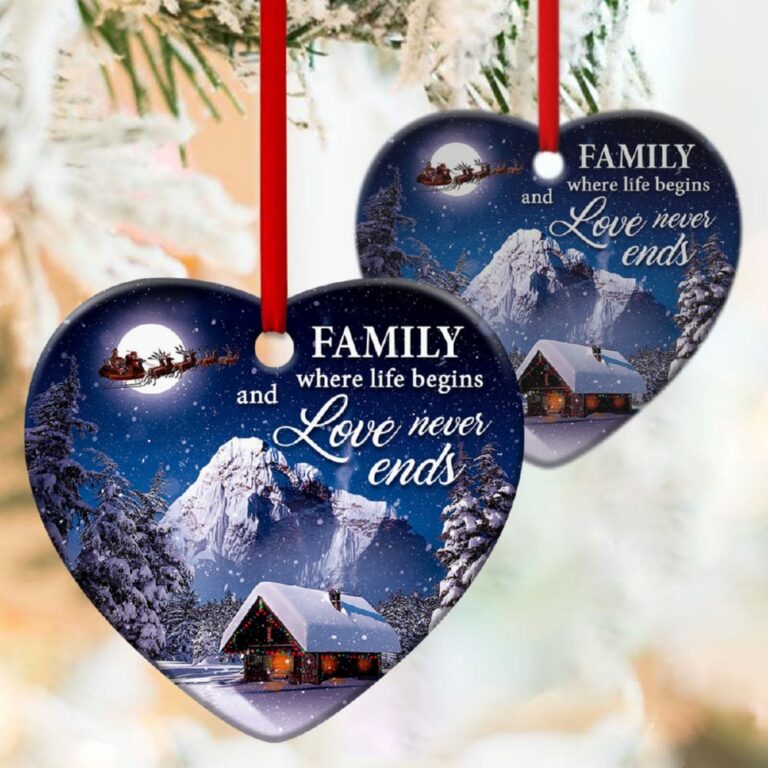 Must-Have Christmas Heart Ornament Meaning Of Family