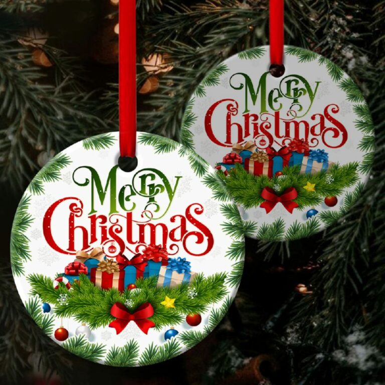 Must-Have Circle Ornament Merry Christmas
