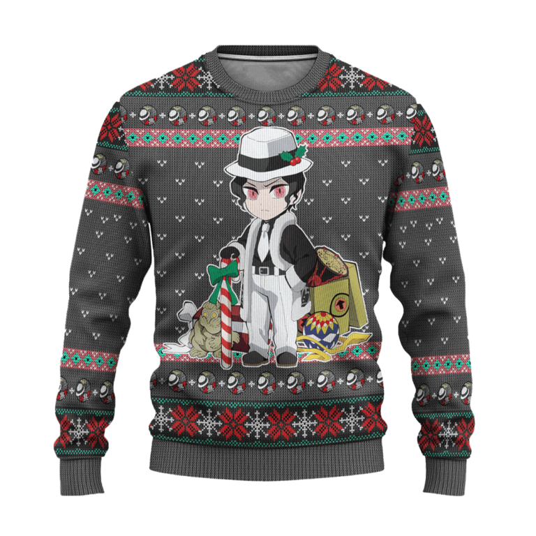 Muzan Kibutsuji Demon Slayer Anime Ugly Christmas Sweatshirt Xmas Gift