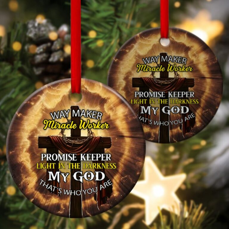 My God That’s Who You Are Cross Christian Circle Ornament