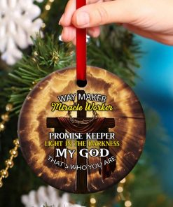 My God That’s Who You Are Cross Christian Circle Ornament My God That’s Who You Are Cross Christian Circle Ornament