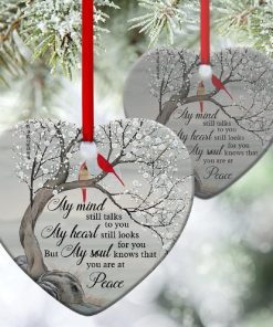 My Mind Still Talks To You Christian Heart Ornament My Mind Still Talks To You Christian Heart Ornament