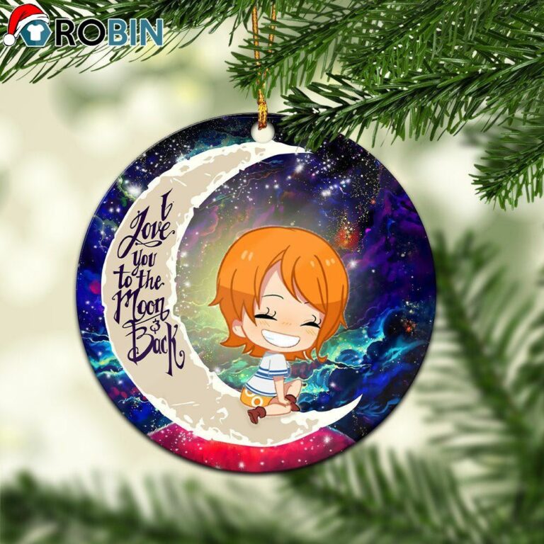 Nami One Piece Love You To The Moon Galaxy Ornament – Christmas Decorations