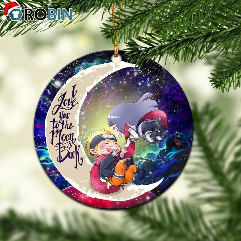 Naruto Couple Love You To The Moon Galaxy Ornament – Christmas Decorations
