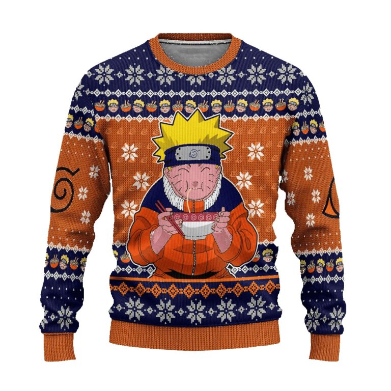 Naruto Ramen Anime Ugly Christmas Sweater Xmas Gift
