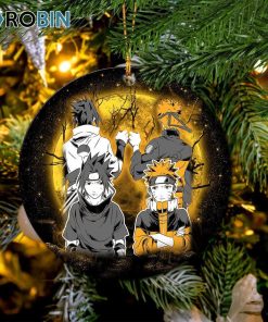 naruto sasuke friends moonlight christmas ornament 1 kqnala