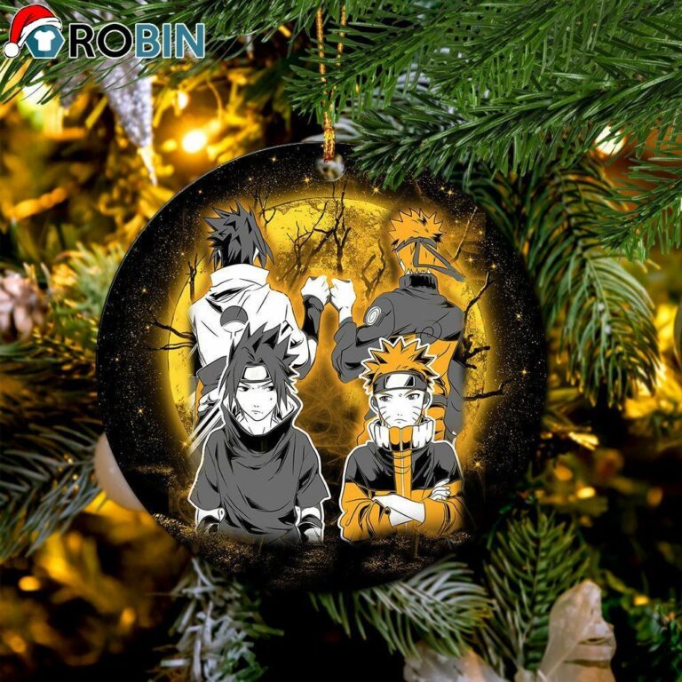 Naruto Sasuke Friends Moonlight Christmas Ornament