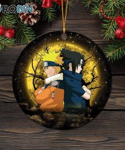 Naruto Sasuke Moonlight Circle Ornament – Christmas Decorations Naruto Sasuke Moonlight Circle Ornament – Christmas Decorations