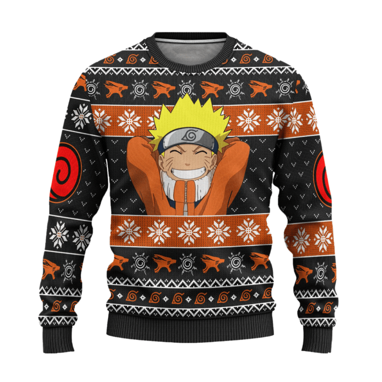 Naruto Uzumaki Clan Anime Ugly Christmas Sweatshirt Xmas Gift