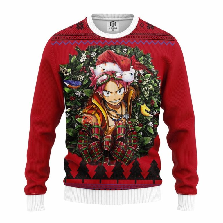 Natsu Drageel Cool Fairy Tail Noel Mc Ugly Christmas Sweater