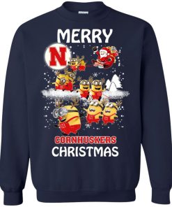 Nebraska Cornhuskers Minion Ugly Christmas Sweatshirt