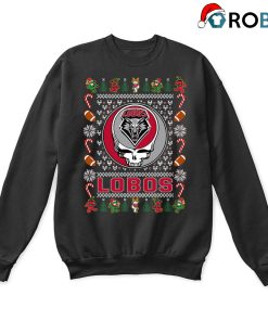 New Mexico Lobos X Grateful Dead Ugly Christmas Sweatshirt