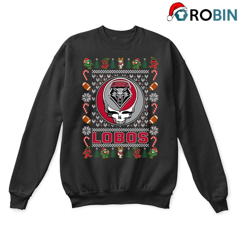 New Mexico Lobos X Grateful Dead Ugly Christmas Sweatshirt