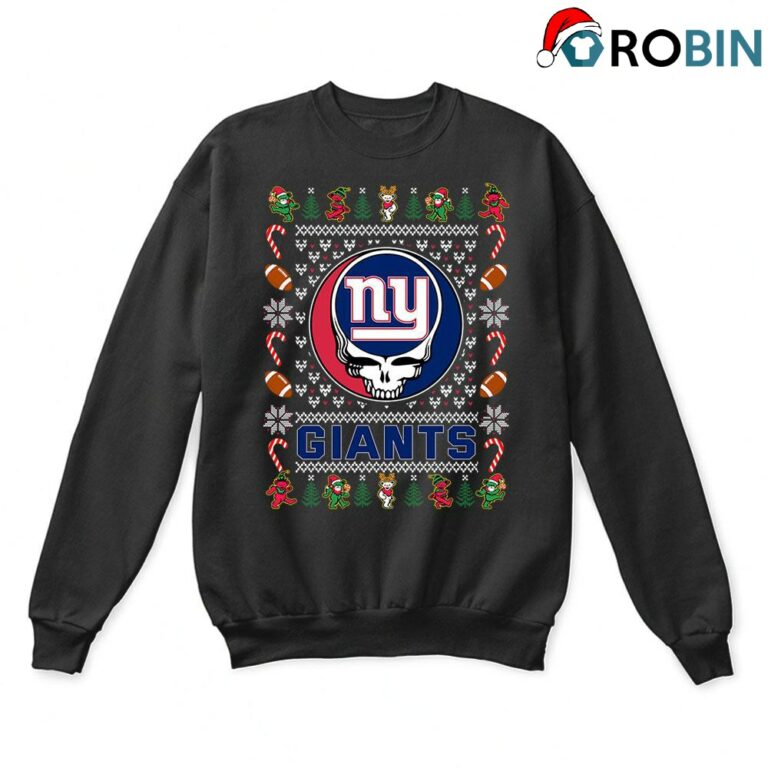 New York Giants X Grateful Dead Ugly Christmas Sweatshirt