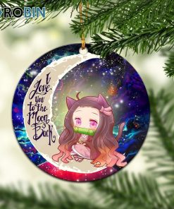 nezuko demon slayer love you to the moon galaxy ornament christmas decorations 1 he8gzj