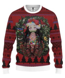 Nezuko Kimesu No Yaiba Mc Ugly Christmas Sweater