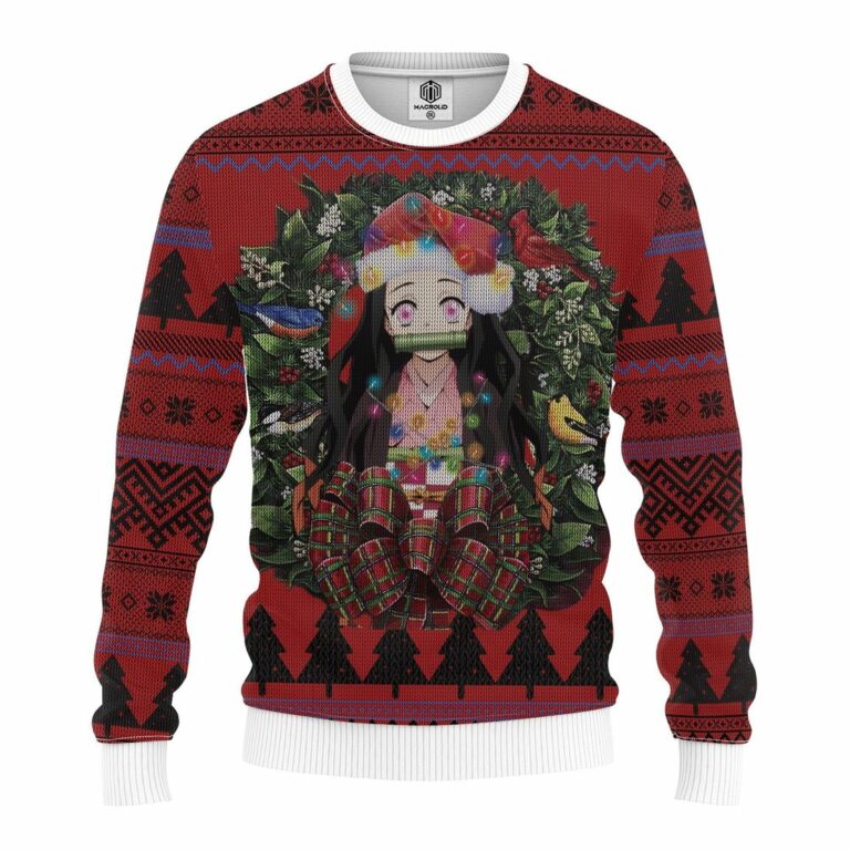 Nezuko Kimesu No Yaiba Mc Ugly Christmas Sweater